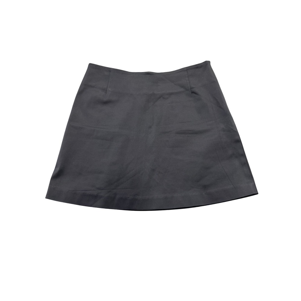 Bebe Vintage Navy Blue Mini Skirt Womens Size 6  Y2K Solid Plain A-Line
